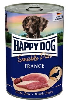 HappyDog konserv, GrainFree, 100% anka 400 g